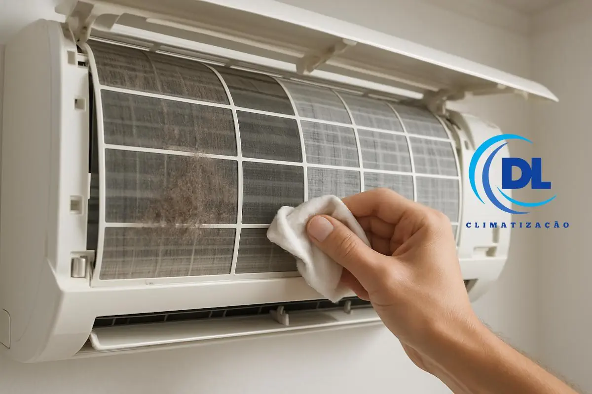 Benefícios da Limpeza do Ar-condicionado - Processo de Limpeza do Filtro - Benefícios da limpeza regular do ar-condicionado - DL Climatizacao