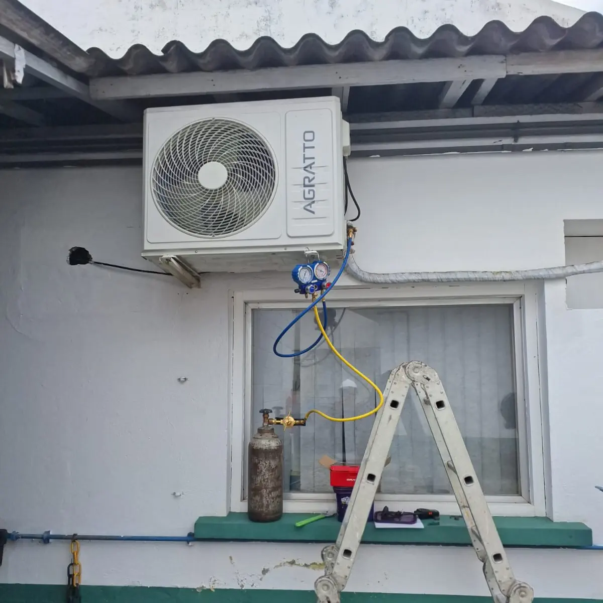 Pressurização linha frigorigena DL Climatização